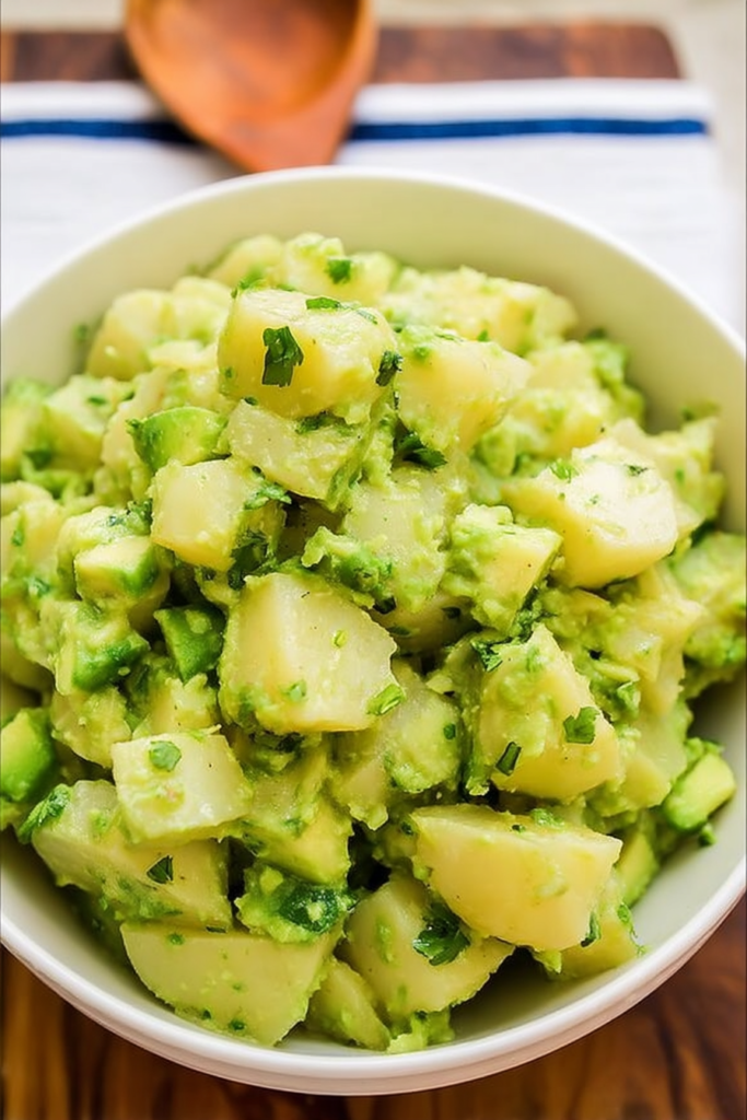 Healthy Avocado Potato Salad Recipe image Healthy Avocado Potato Salad Recipe image