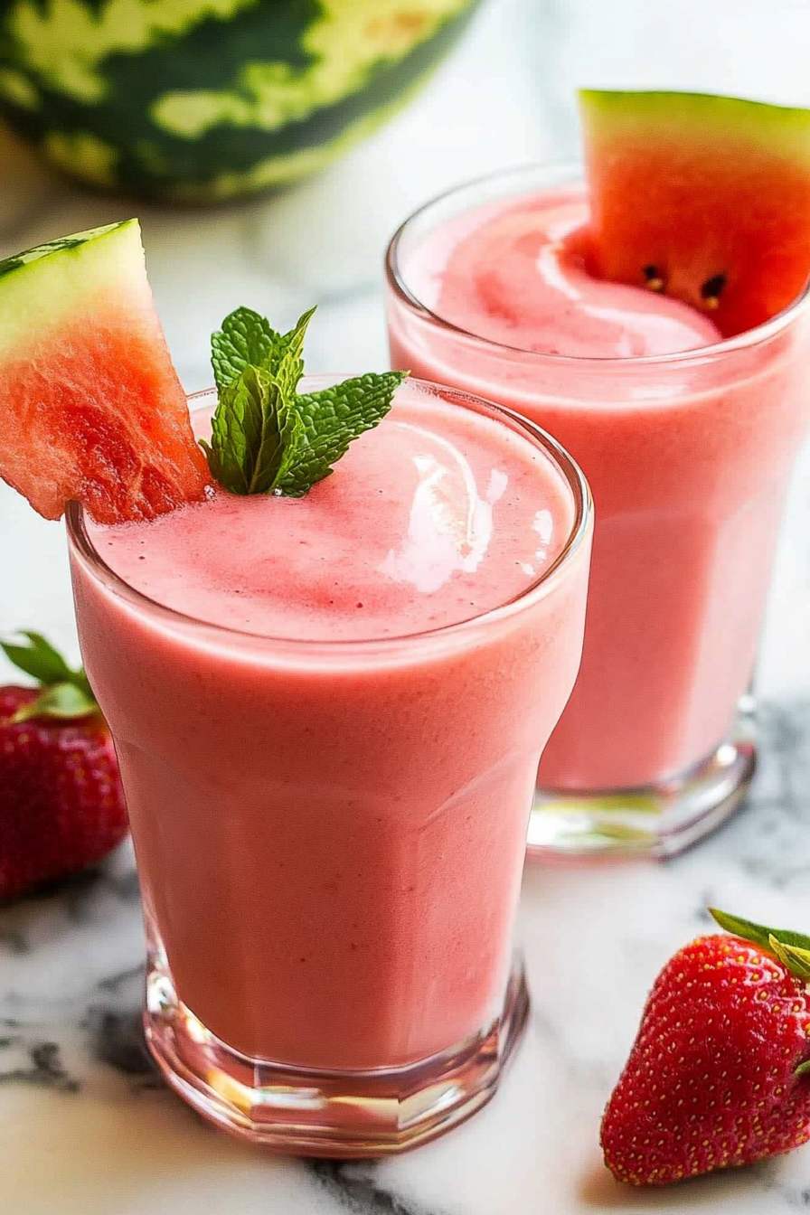 Watermelon Strawberry Smoothie