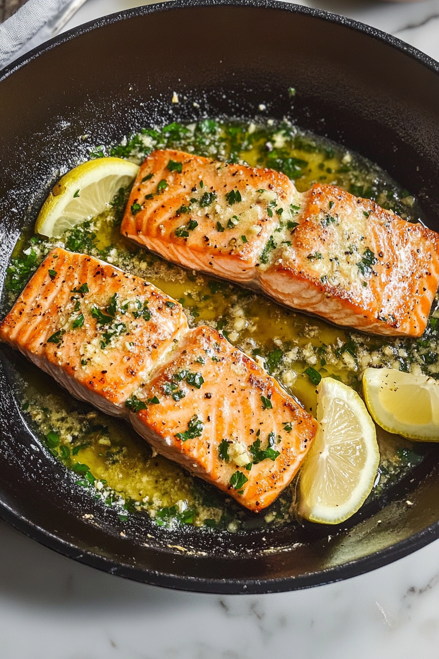 Garlic Butter Pan-Seared Salmon