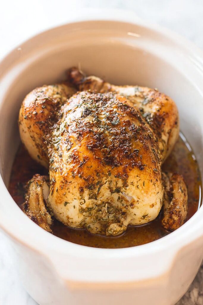 Whole chicken seasoned