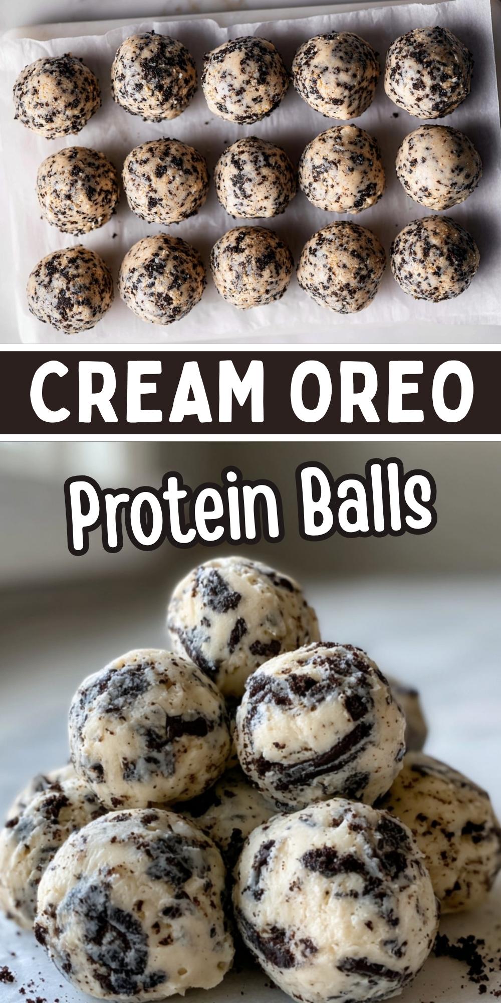 Cream Cheese Oreo Protein Balls