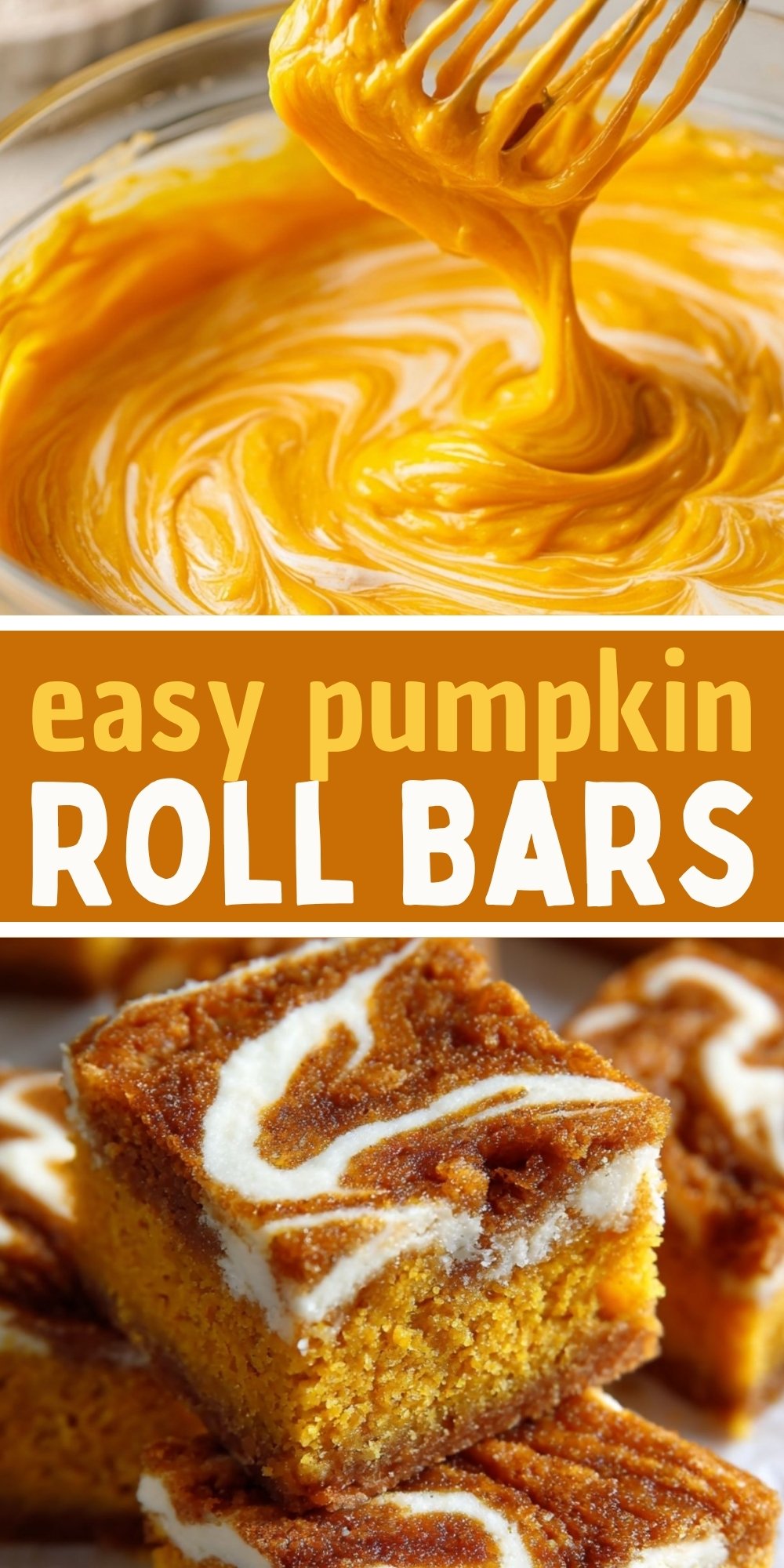 Pumpkin Roll Bars