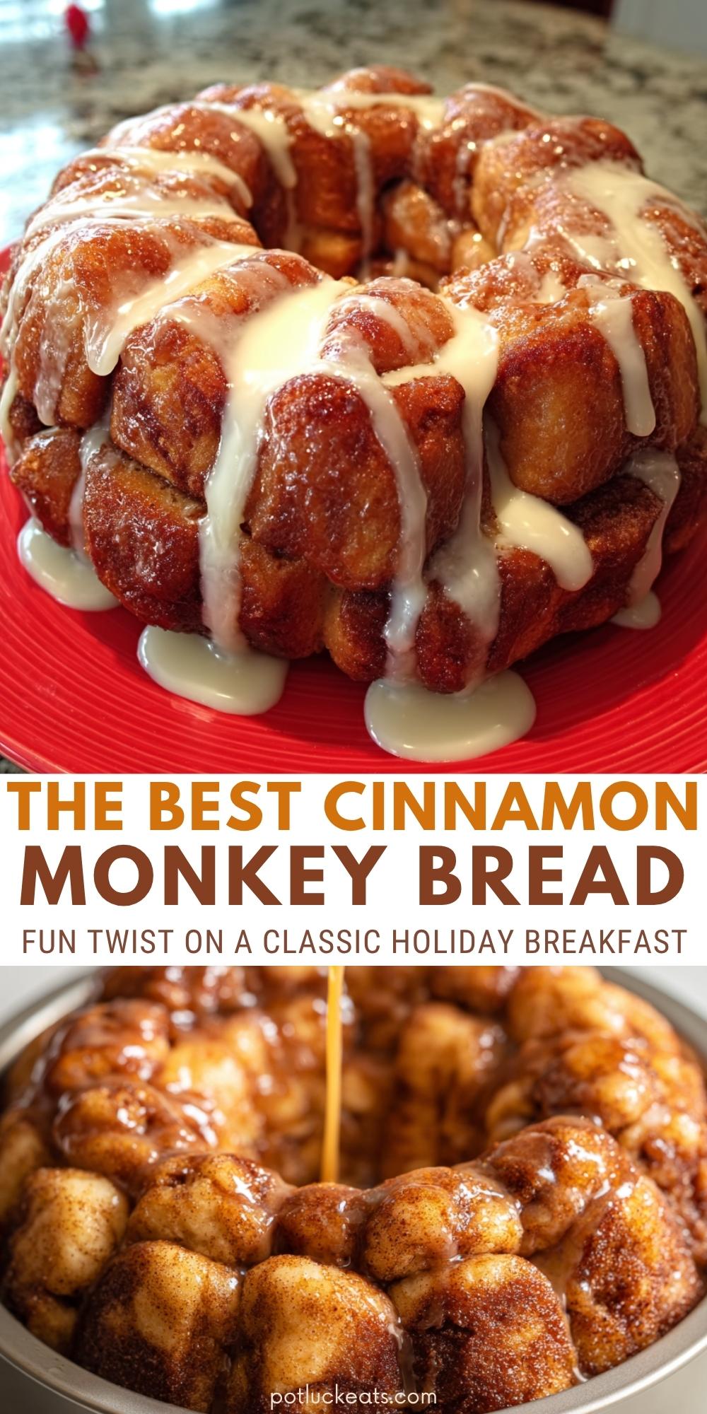 teh best Cinnamon Roll Monkey Bread
