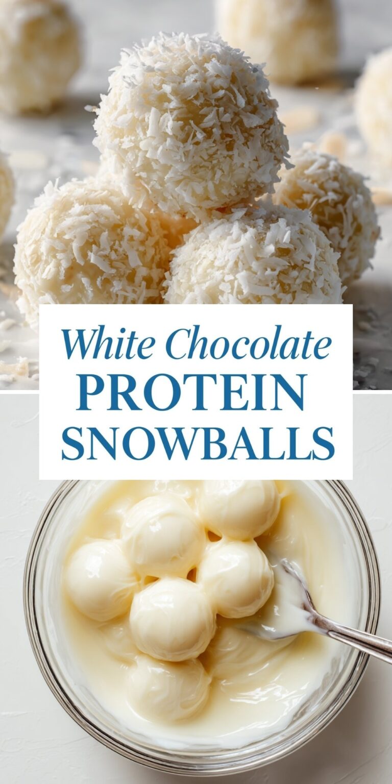 White Chocolate Protein Snowballs
