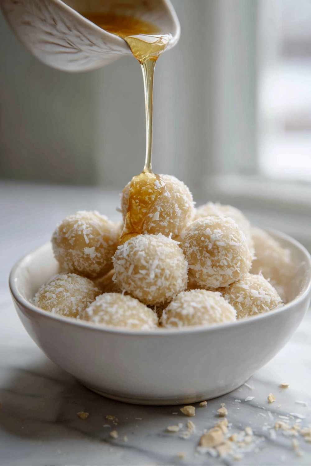White Chocolate Protein Snowballs