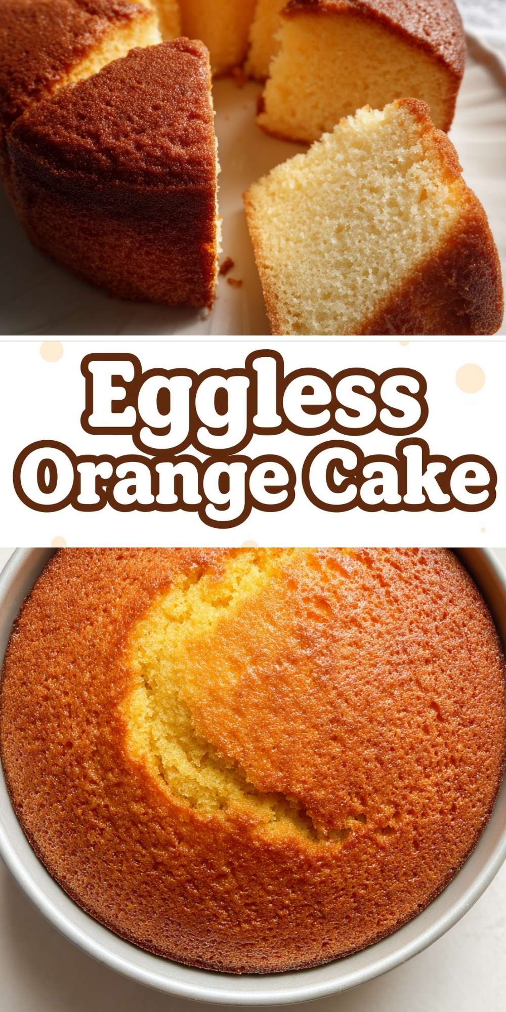 Eggless Orange Cake Recipe