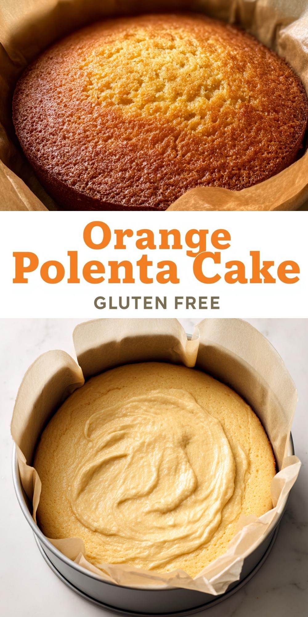 Orange Polenta Cake Gluten Free