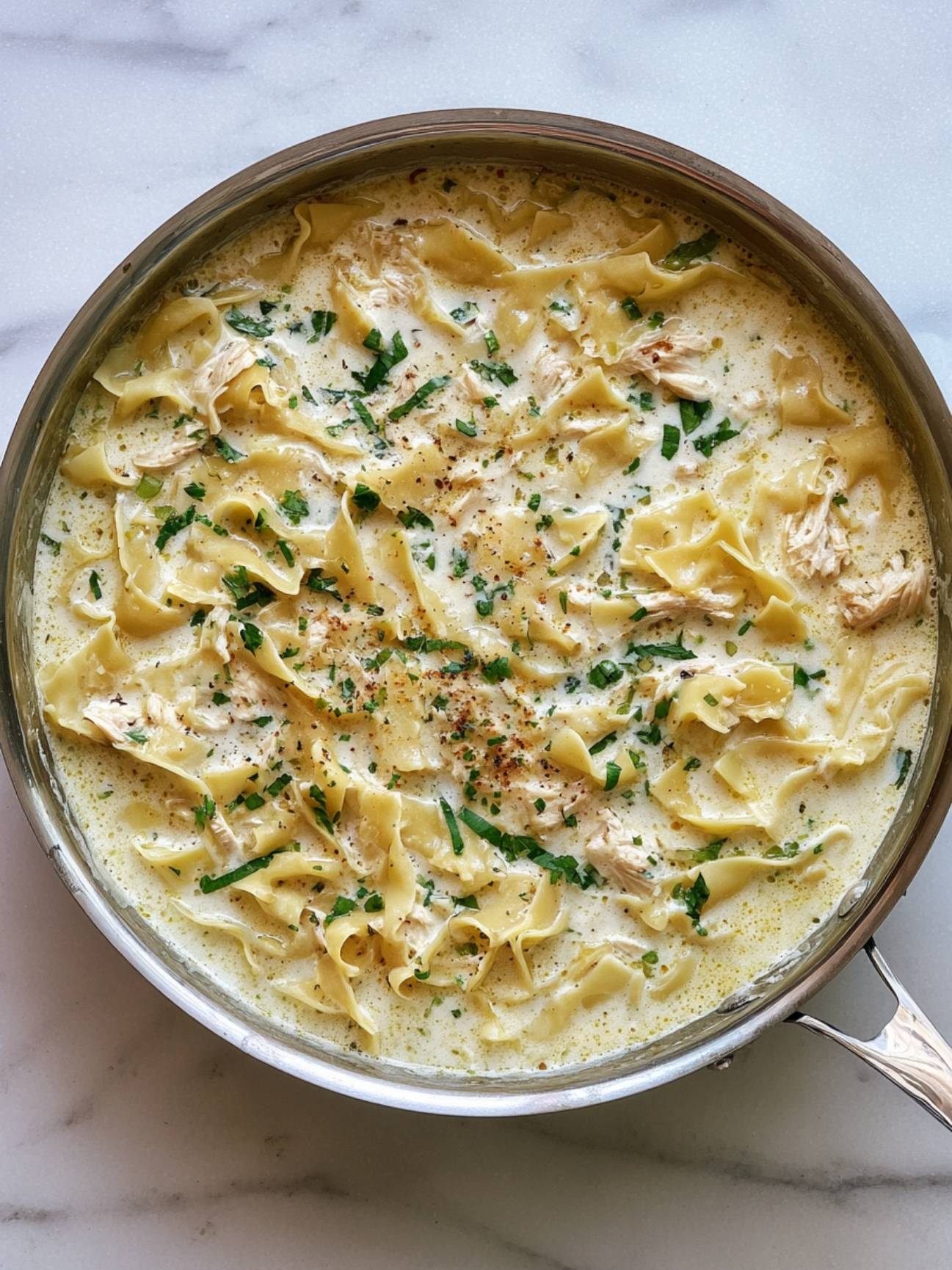 Chicken Piccata Skillet Lasagna