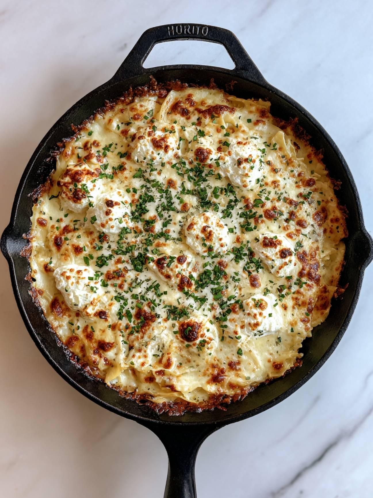 Chicken Piccata Skillet Lasagna