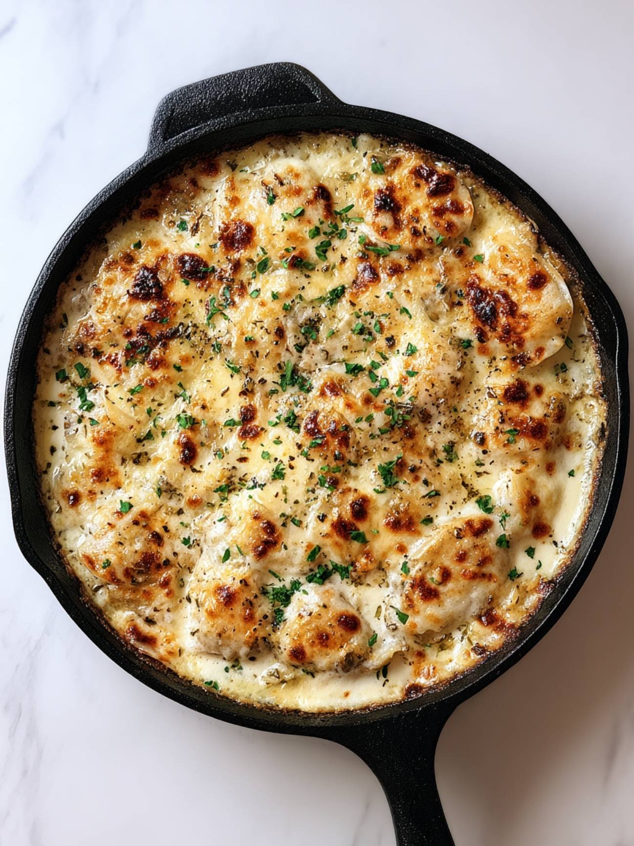 Chicken Piccata Skillet Lasagna