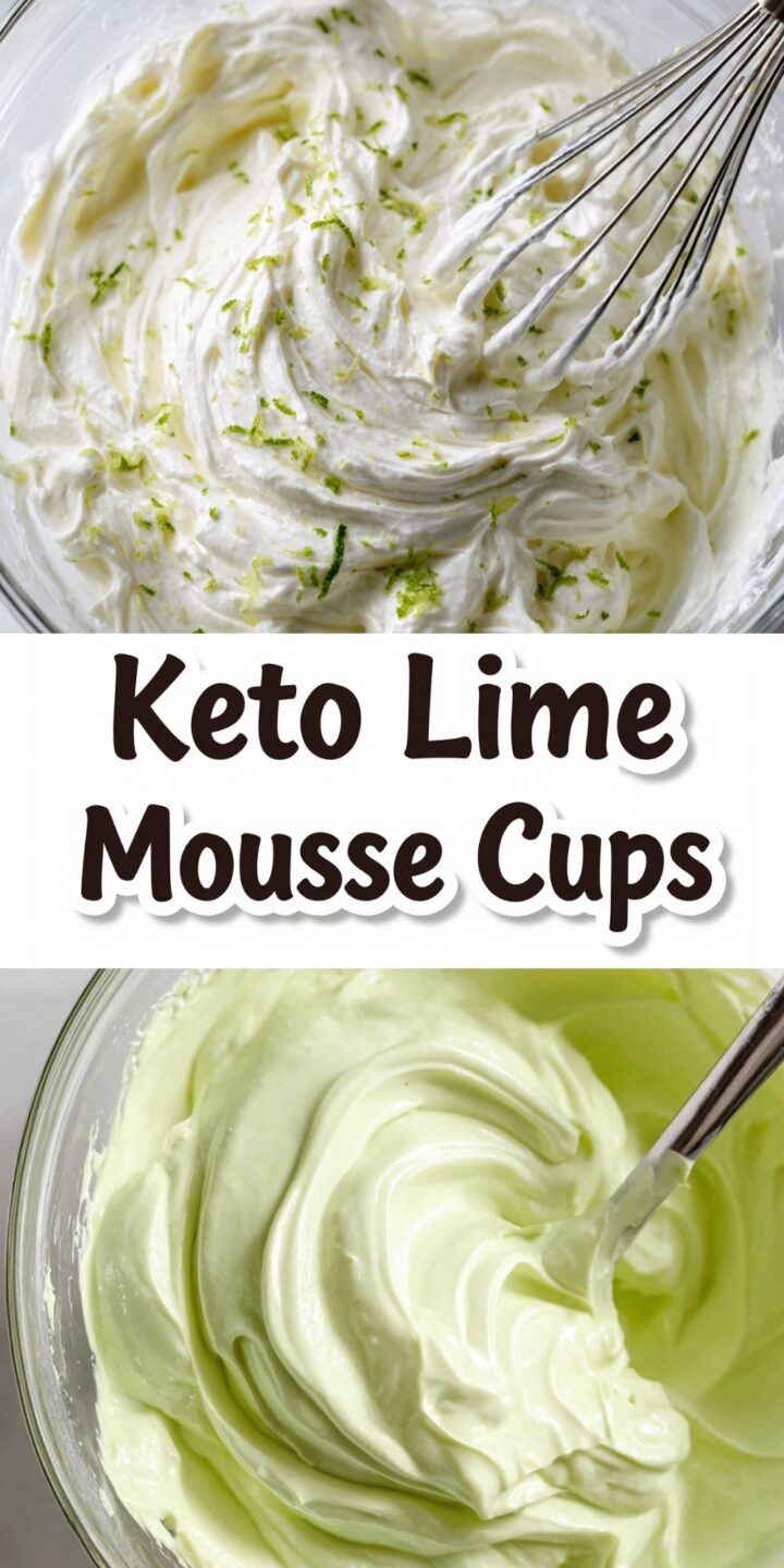 Keto Lime Mousse Cups