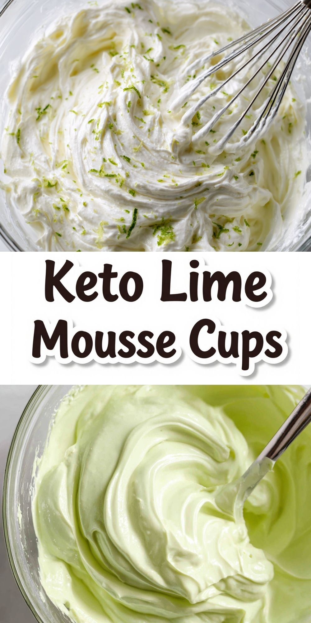 Keto Lime Mousse Cups