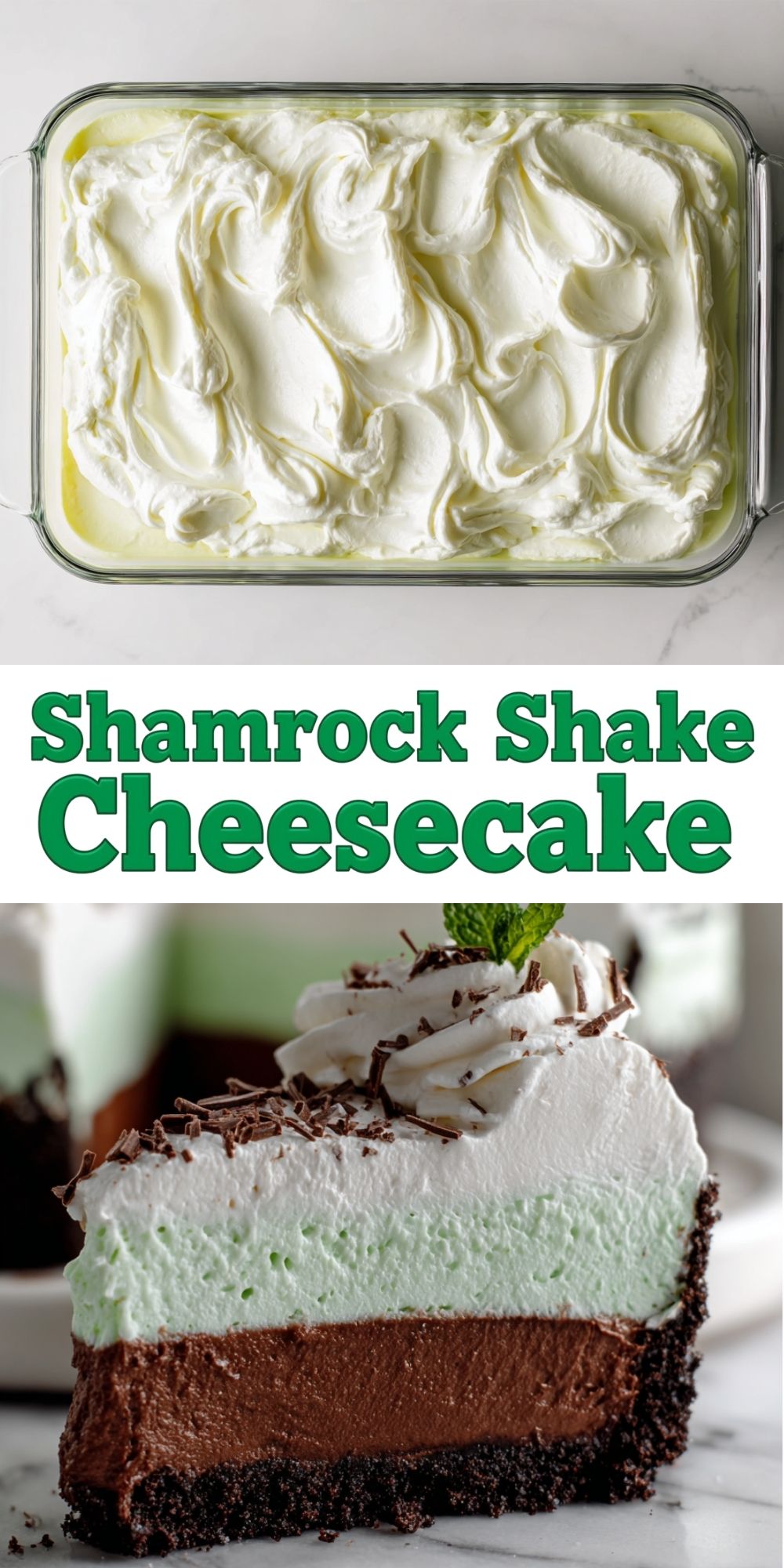 Shamrock Shake Cheesecake