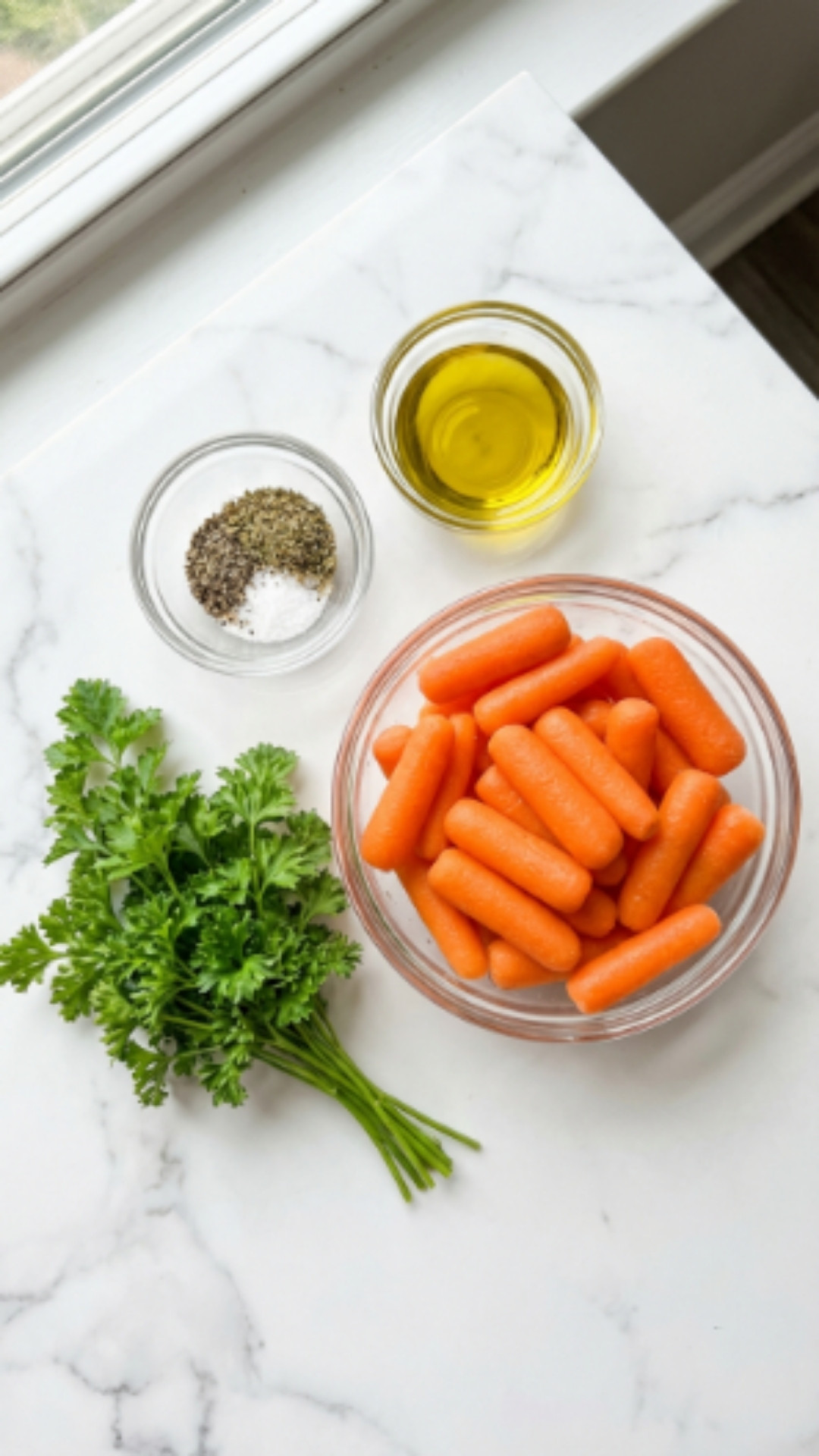 Ingredients - Air Fryer Baby Carrots