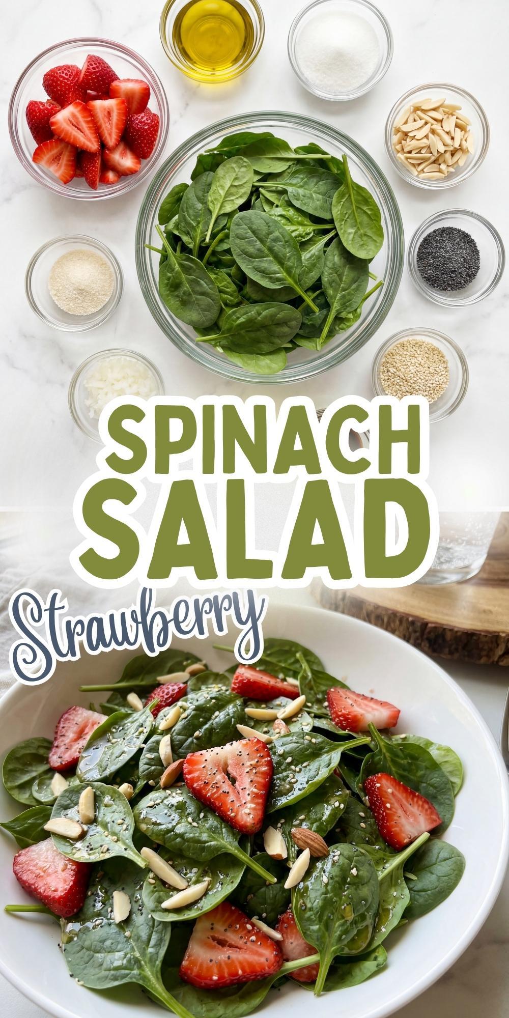 Strawberry Spinach Salad Easy Fresh Recipe