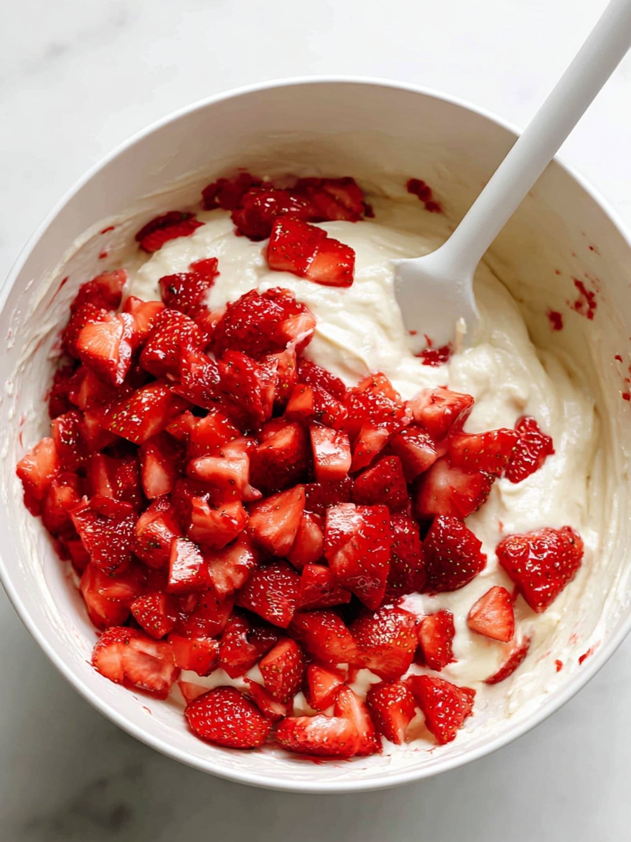 step 1 - gluten free strawberry shortcake muffins