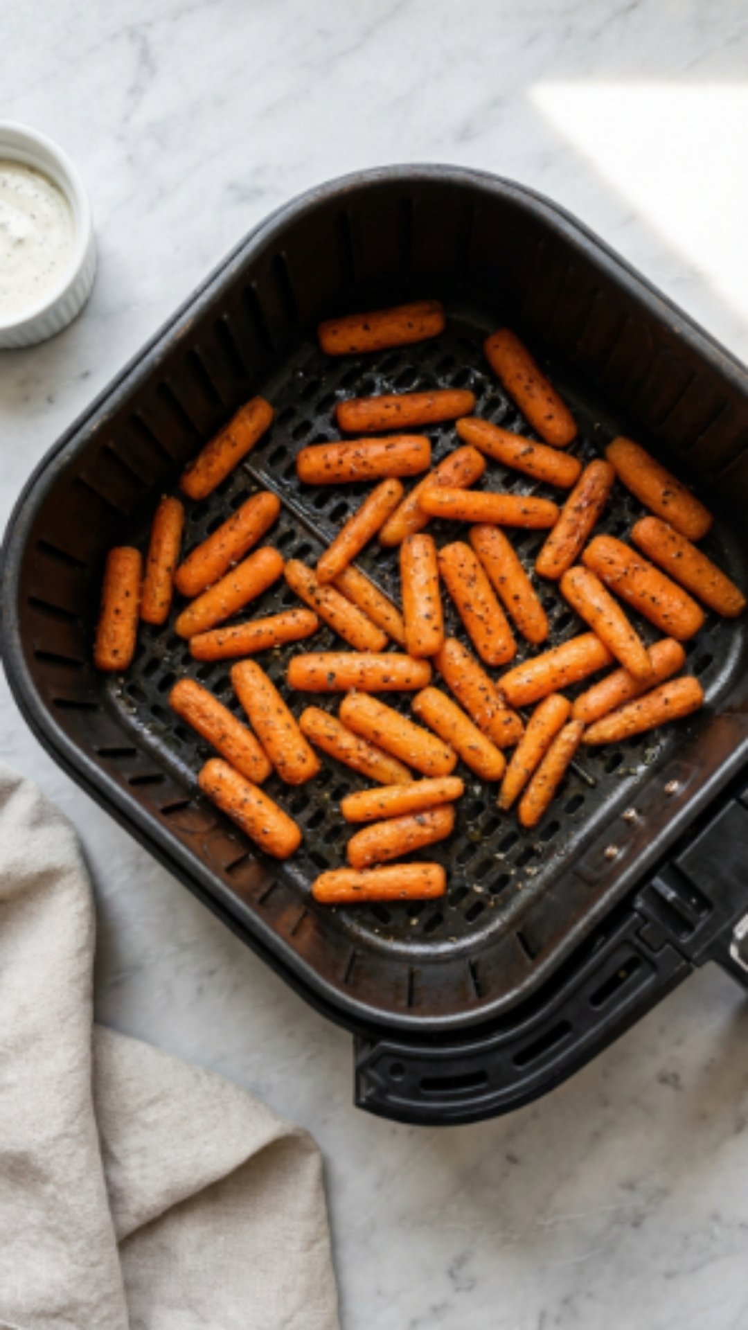 step 2 - Air Fryer Baby Carrots