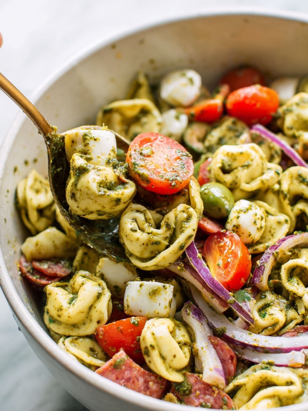step 4 - tortellini pasta salad