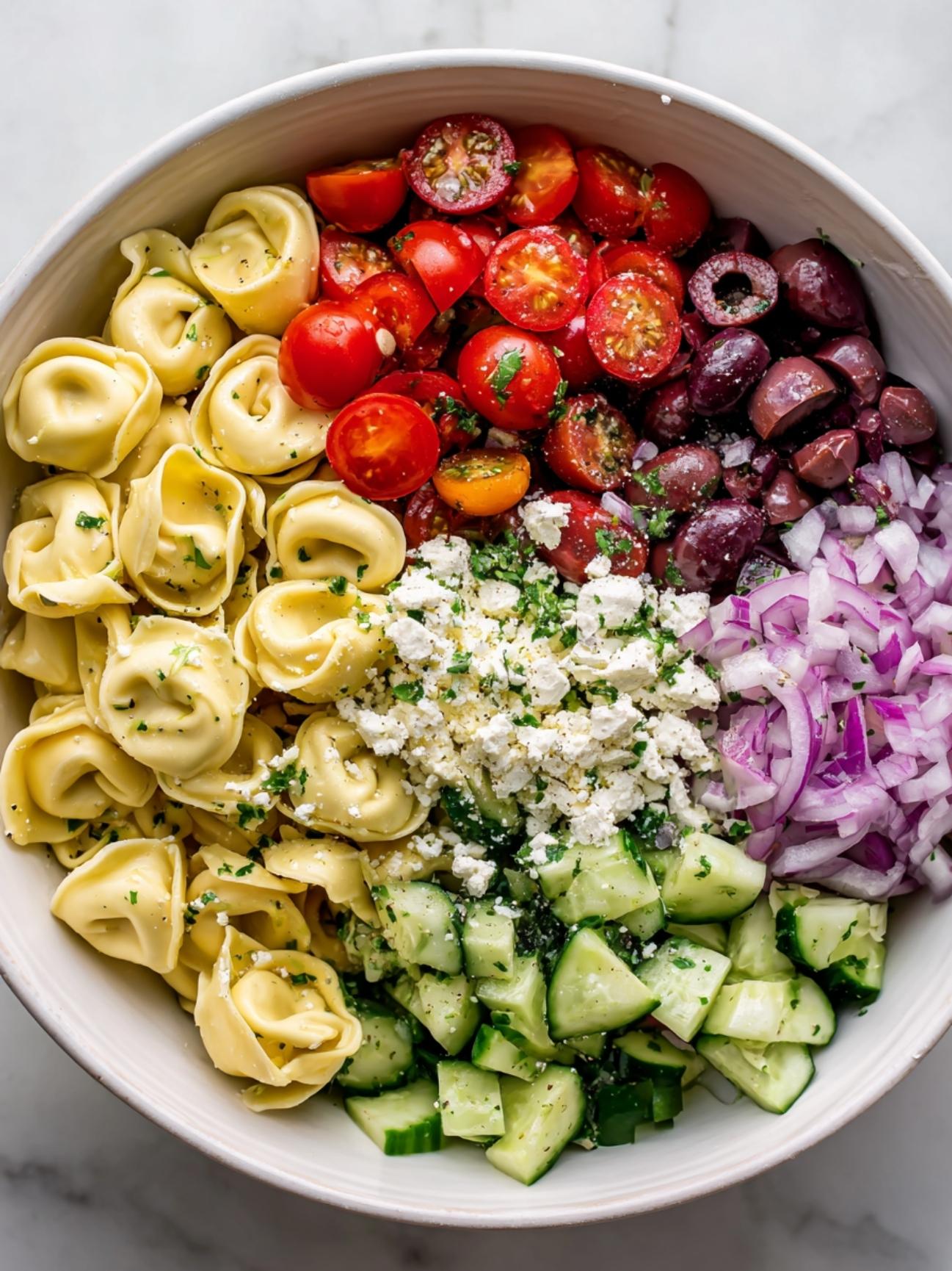 greek tortellini pasta salad