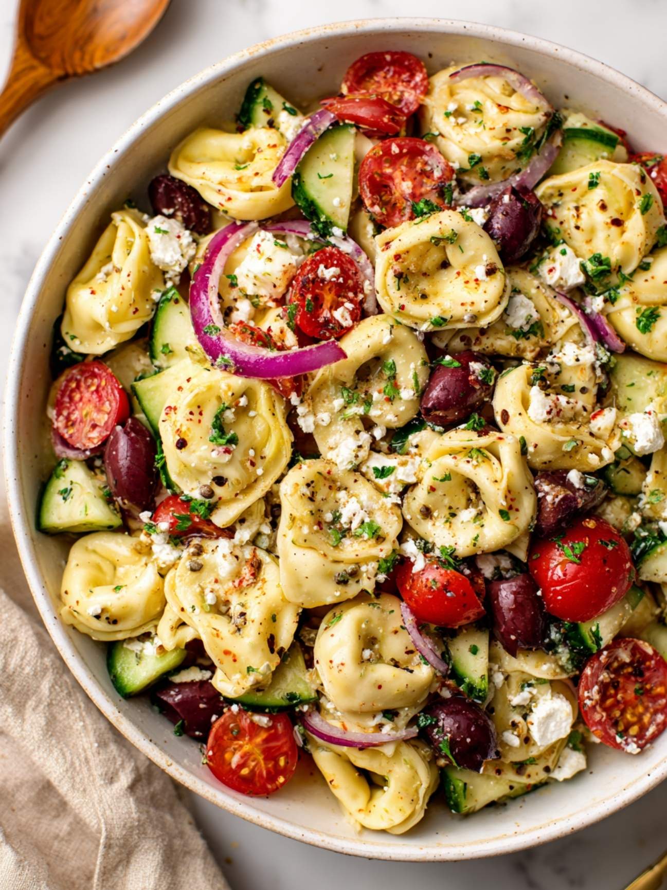 greek tortellini pasta salad