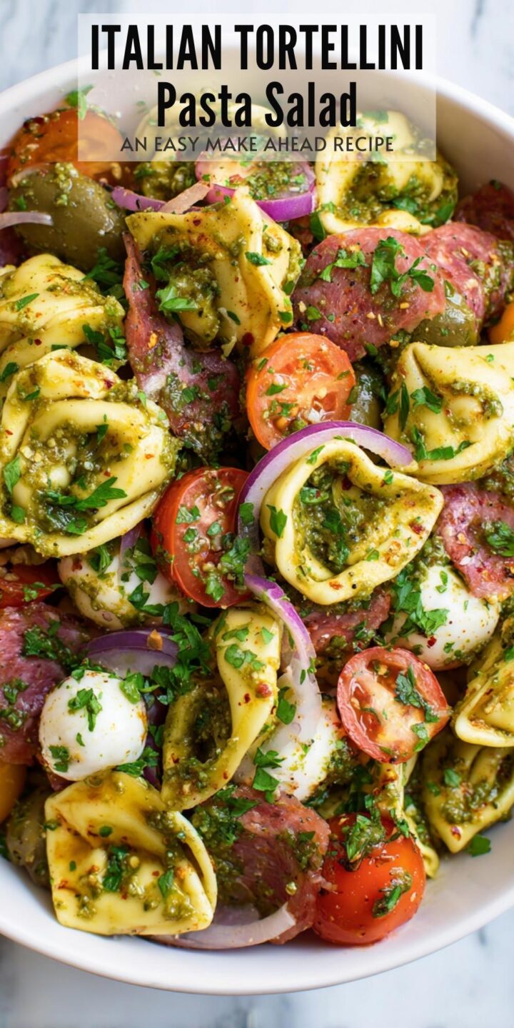 Tortellini Pasta Salad Easy Summer Potluck Recipe