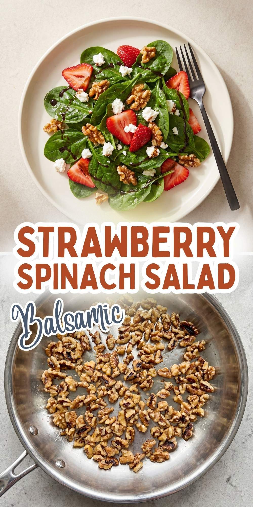 Strawberry Spinach Salad Balsamic