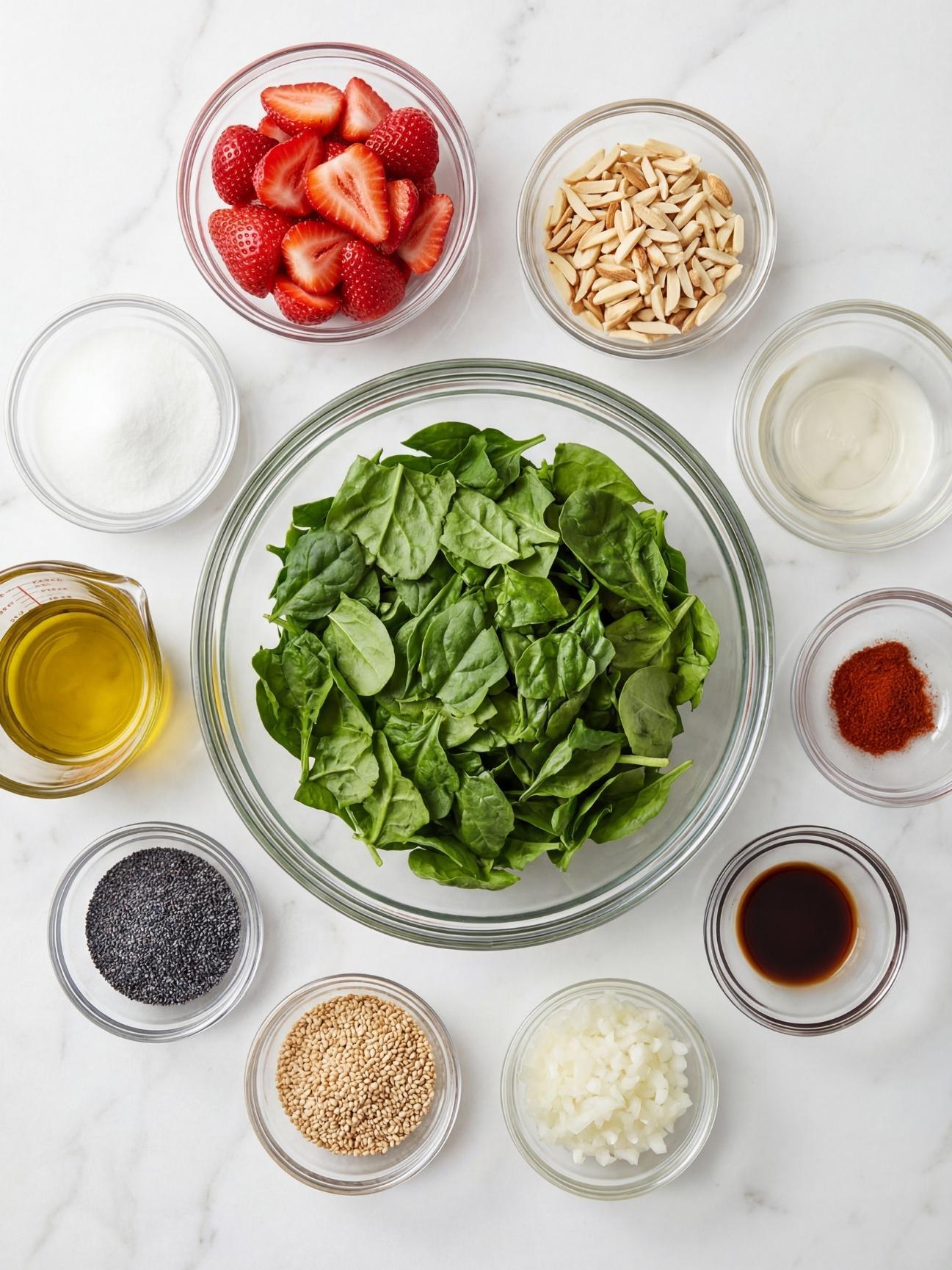 Strawberry-Spinach-Salad-ingredients