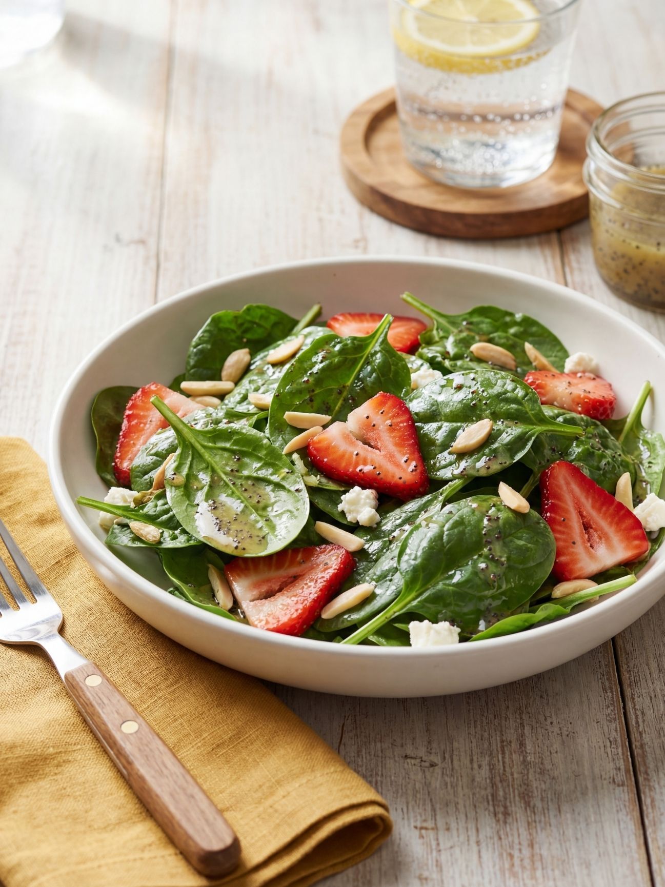 Strawberry Spinach Salad with Poppy Seed Dressing