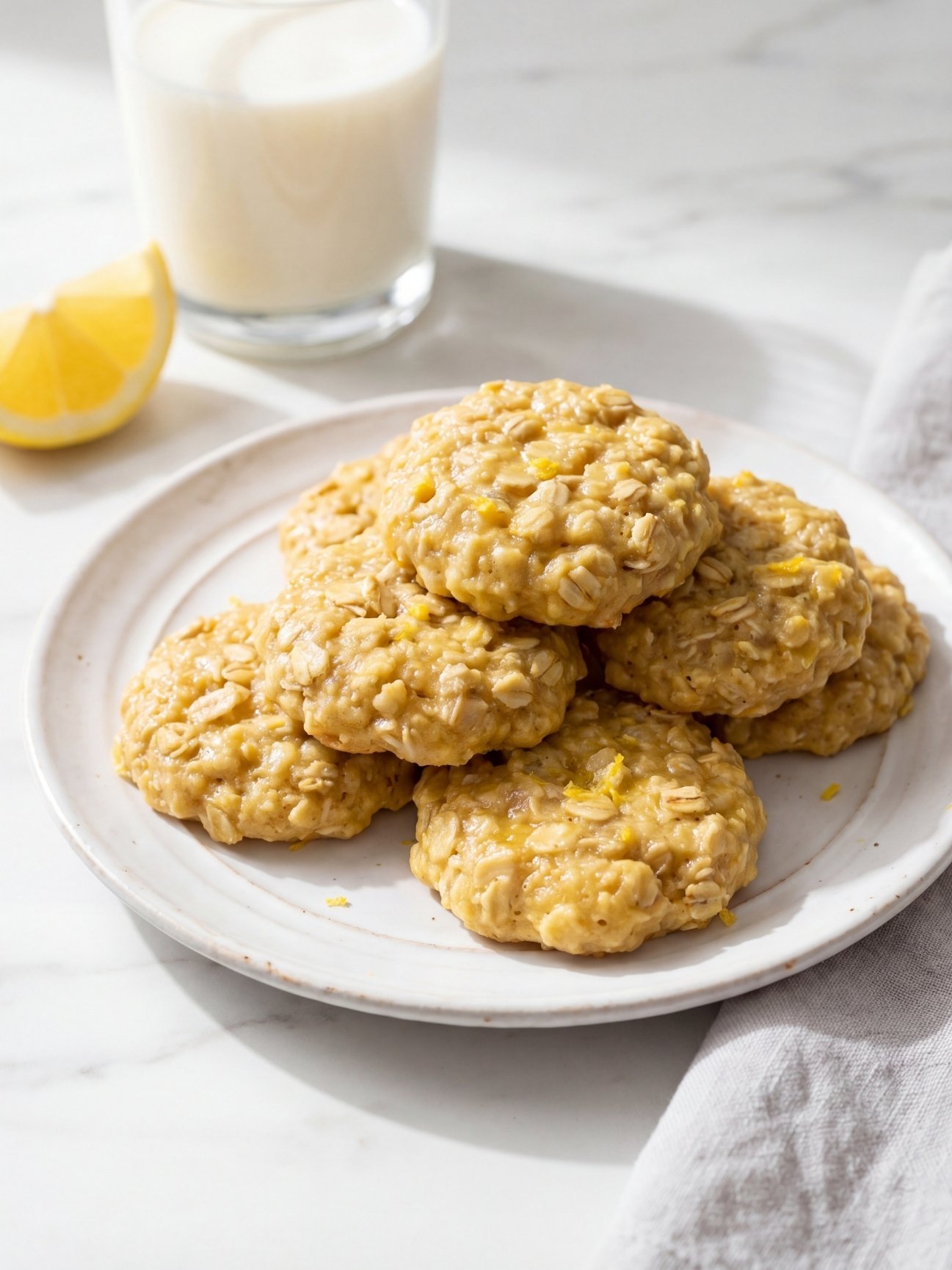 lemon oatmeal no bake cookies