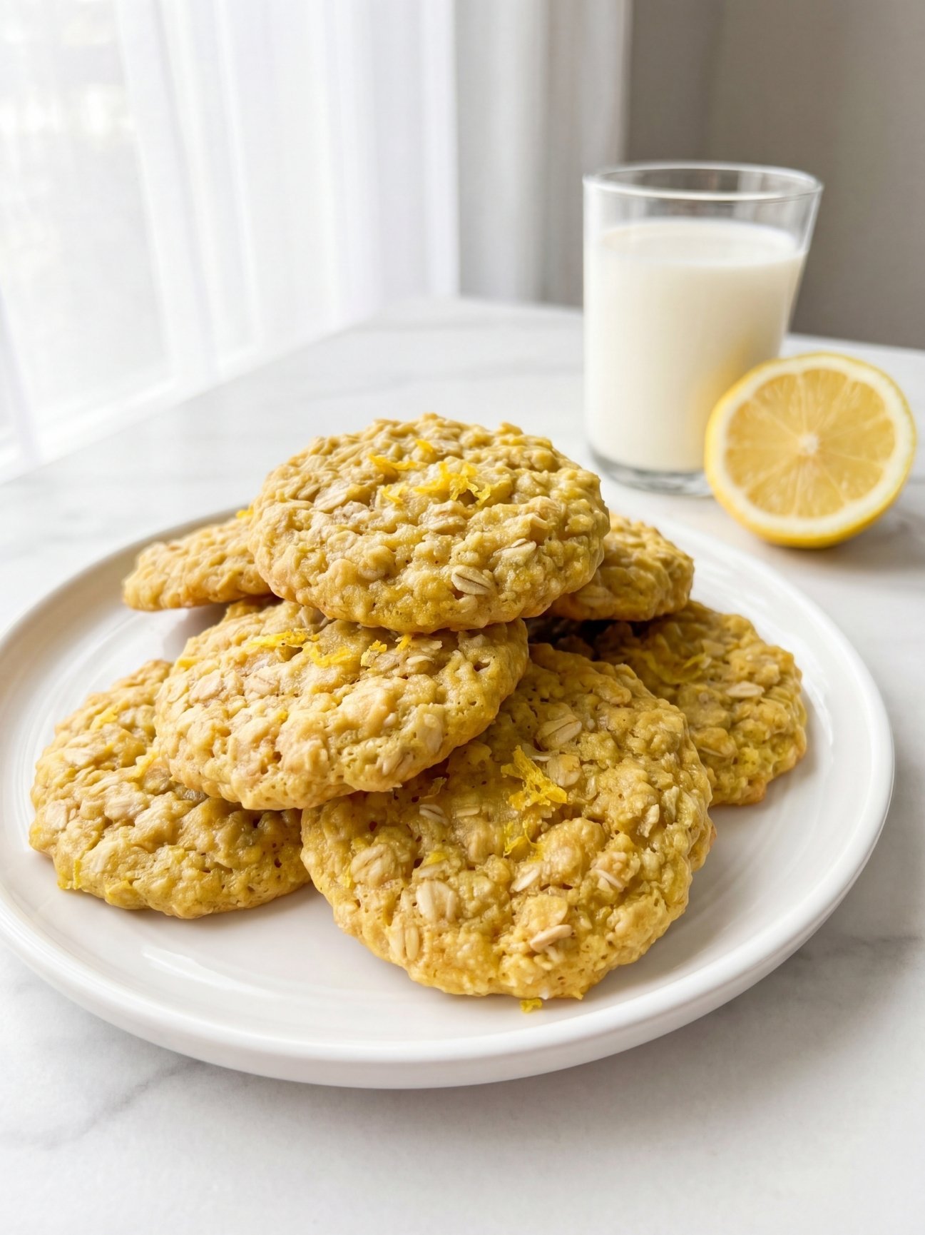 lemon oatmeal no bake cookies