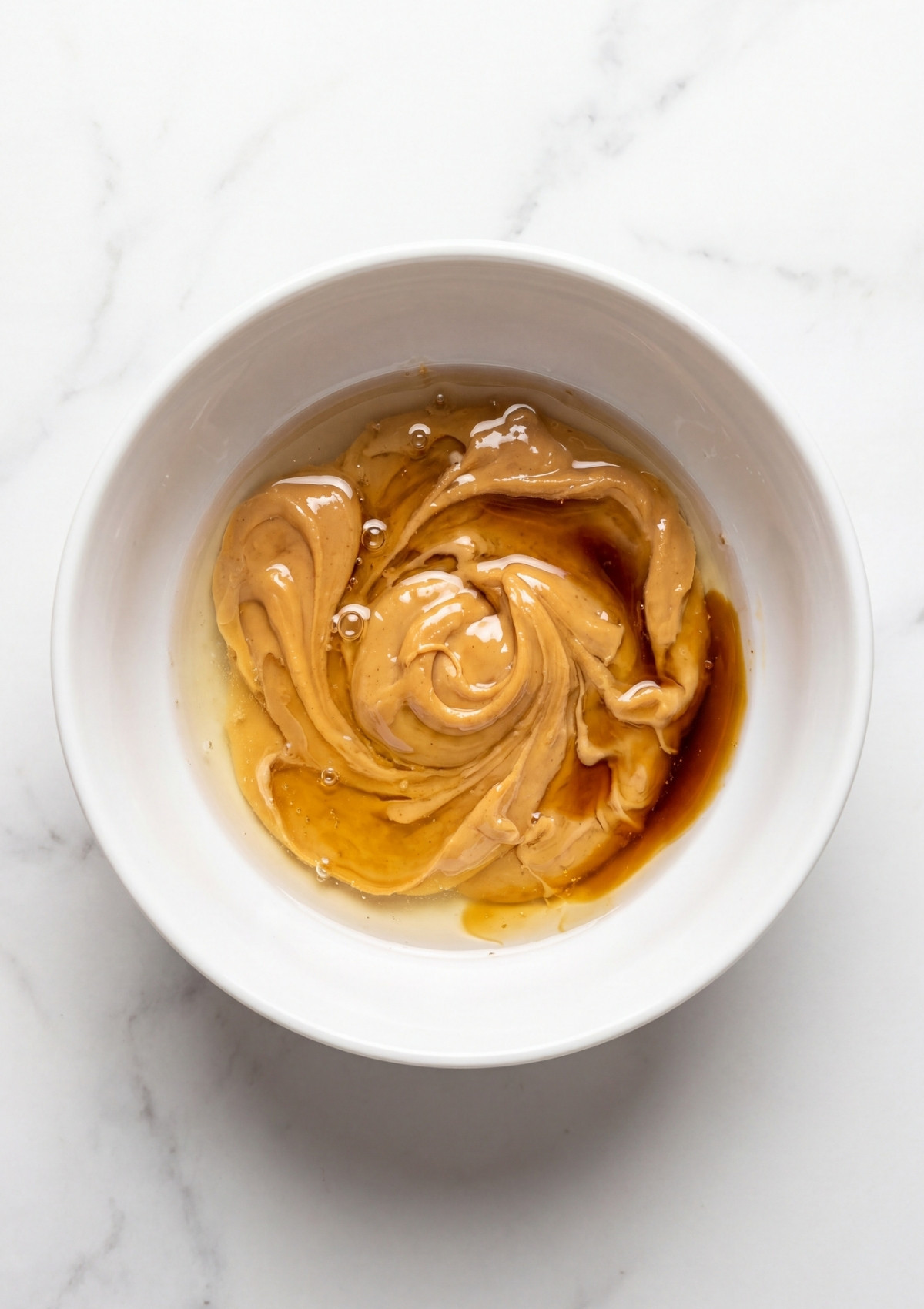 peanut butter and honey mixture for no bake protein bars smooth creamy base step