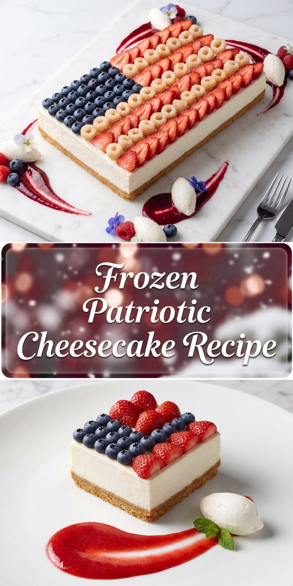 Frozen Patriotic Cheesecake Recipe